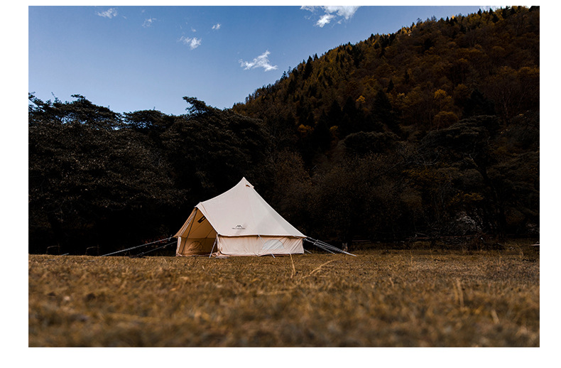 Cheap Goat Tents Mountainhiker Outdoor Camping Cotton Eaves Tent Luxury Ultralight Large Family Waterproof Thickened Hiking Picnic Tent Cotton   